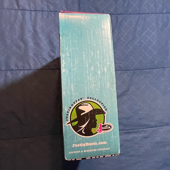 Justtin gypsy L9977 square toe cowgirl wester boots size 8B - Picture 16 of 16